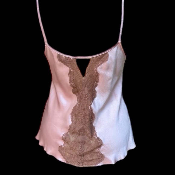 Rare Victoria’s Secret Pink Silk and. Lace Camisole - Picture 2 of 10